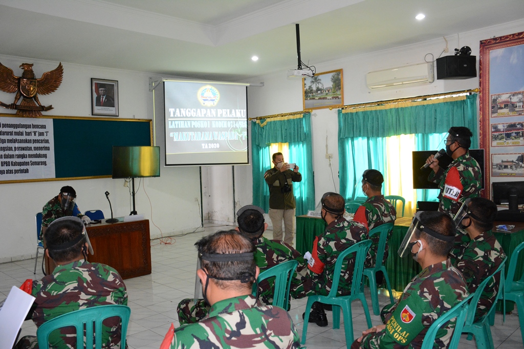 Kodim 0714/Salatiga Sukses Gelar Latihan Posko I